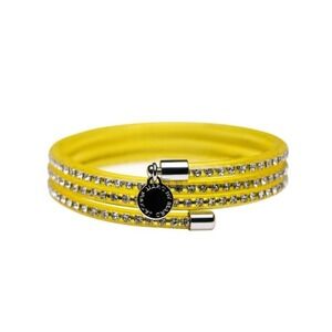 Marc By Marc Jacobs Slinky Safety Yellow‎ Zirconia Bracelet Model M5131109 NWT